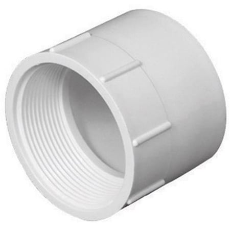 Charlotte Pipe And Foundry Charlotte Pipe & Foundry PVC001011600HA 6 in. Female Adapter  White 4090296